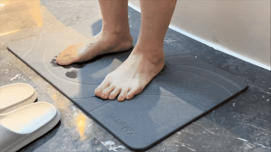 How long do eco-friendly non-slip stone bath mats last?