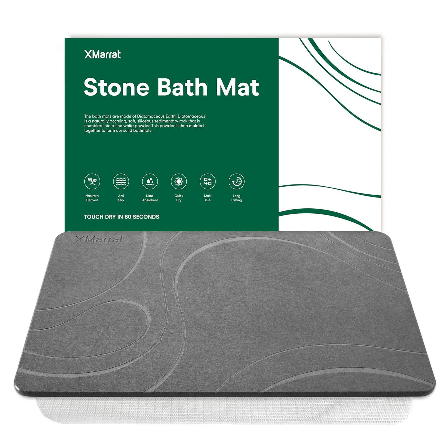Stone Bath Mat - Stream