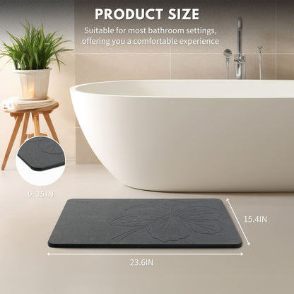 Diatomite Bath Mat - kapok
