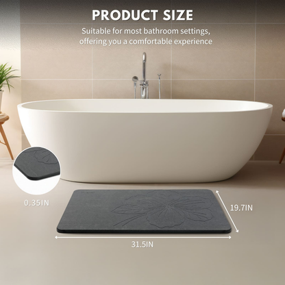 Diatomite Bath Mat - kapok