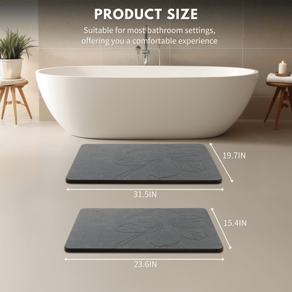 Diatomite Bath Mat - kapok