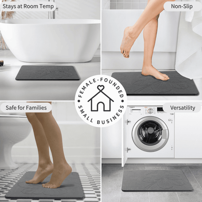Diatomite Bath Mat - kapok