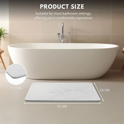 Diatomite Bath Mat - kapok