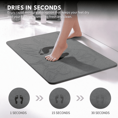 Stone Drying Mat - Hibiscus