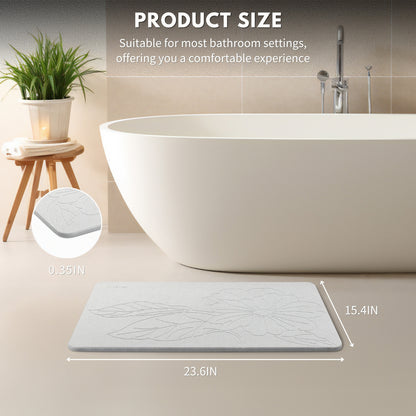 Stone Drying Mat - Hibiscus