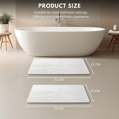 Stone Drying Mat - Hibiscus