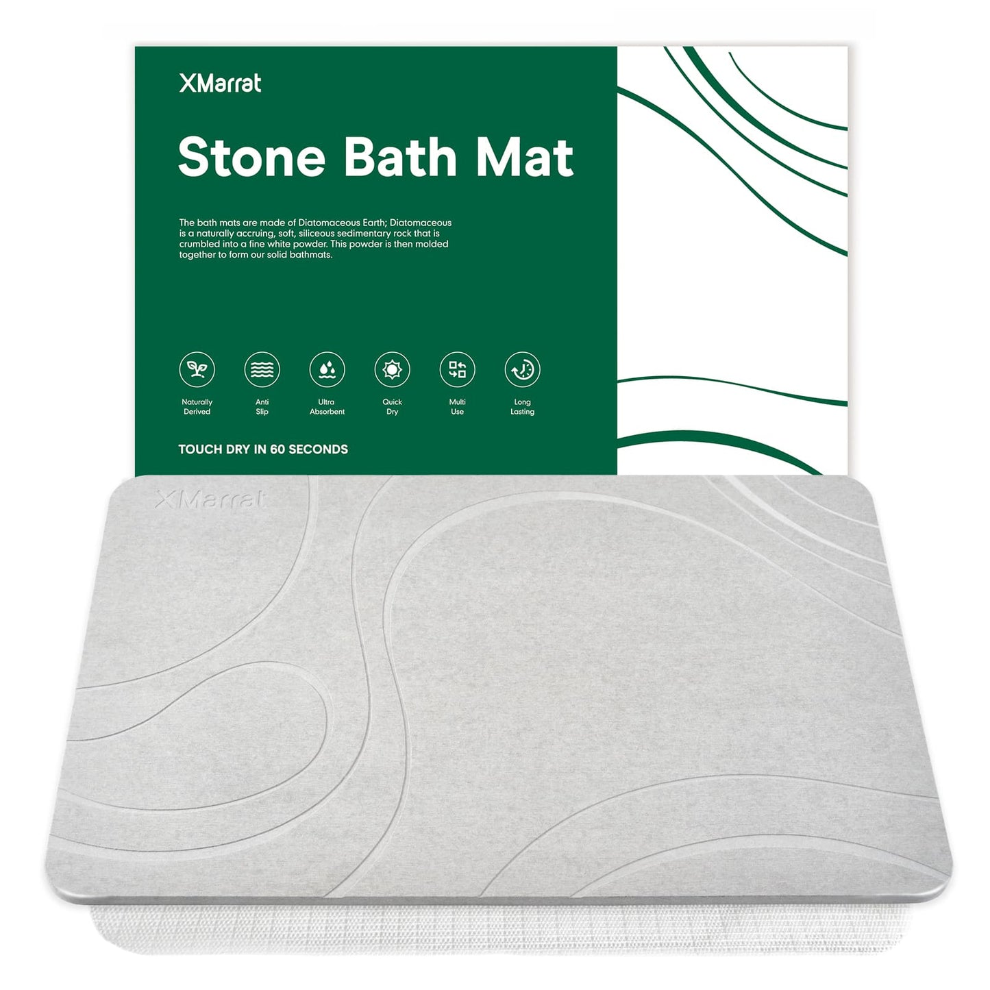 Stone Bath Mat - Stream