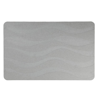 Light gray color stone bath mat